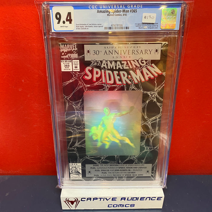 Amazing Spider-Man, The Vol. 1 #365 - 1st Appearance of Spider-man 2099 - CGC 9.4