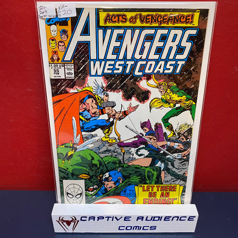 West Coast Avengers, The Vol. 2 #55 - 1st Dark Scarlet Witch - NM-