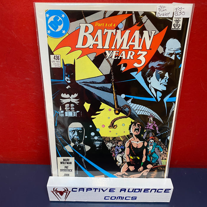 Batman, Vol. 1 #436 - 1st Tim Drake - NM-