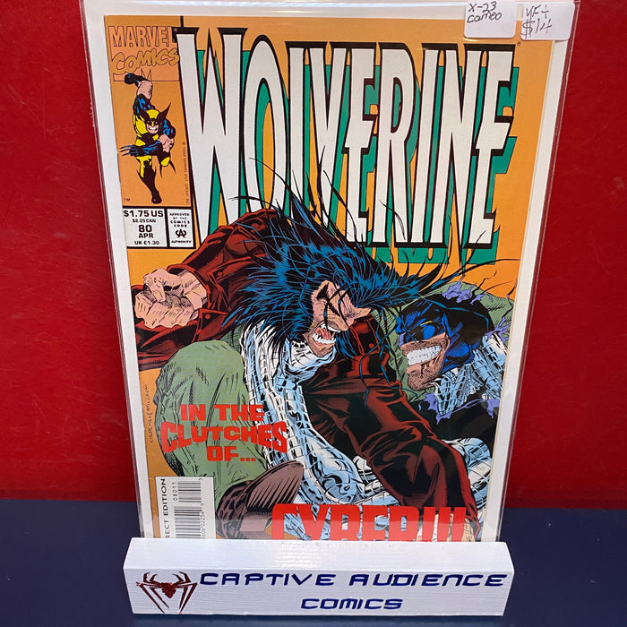 Wolverine, Vol. 2 #80 - X - 23 Cameo - VF+
