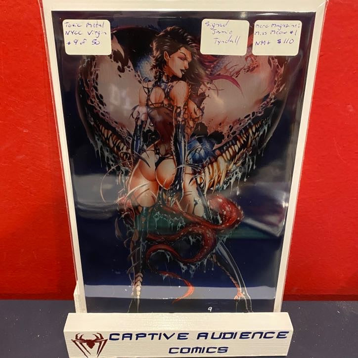 merc magazine: miss meow #1 - Toxic Metal NYCC Virgin 9 of 50 - Signed Jamie Tyndall - NM+