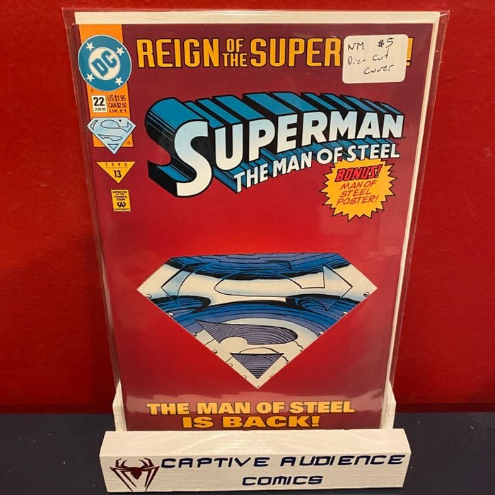Superman: The Man of Steel #22 - Die-Cut Cover - NM