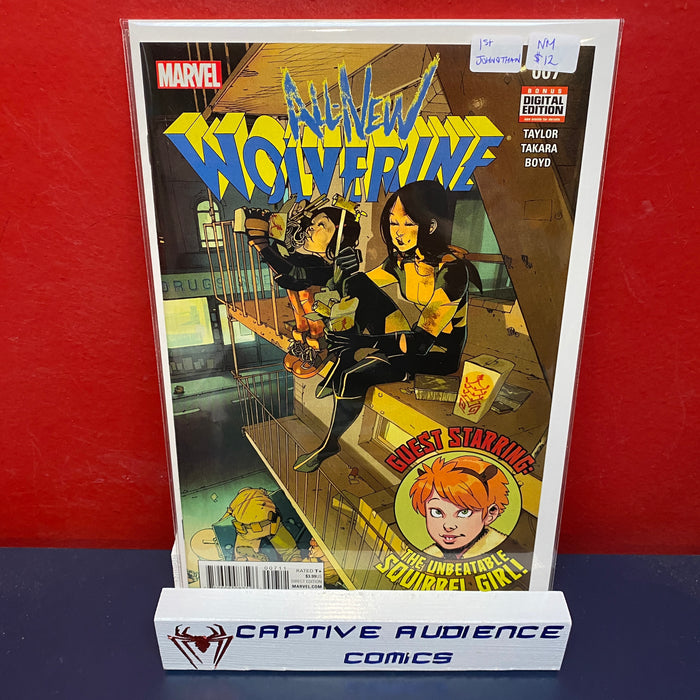 All-New Wolverine #7 - 1st Johnothan - NM