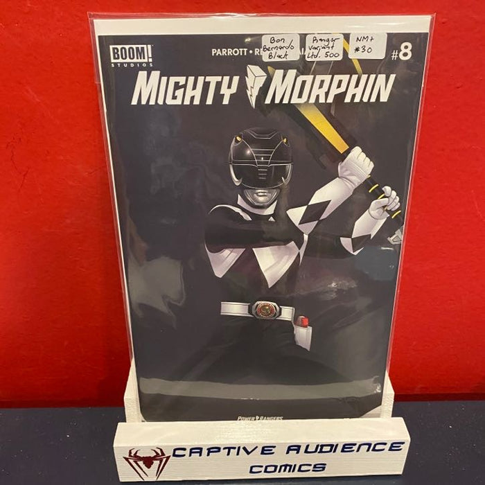 Mighty Morphin #8 - Bon Bernardo Black - Ranger Variant Ltd. 500 - NM+