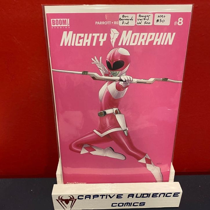 Mighty Morphin #8 - Bon Bernardo Pink - Ranger Variant Ltd. 500 - NM+