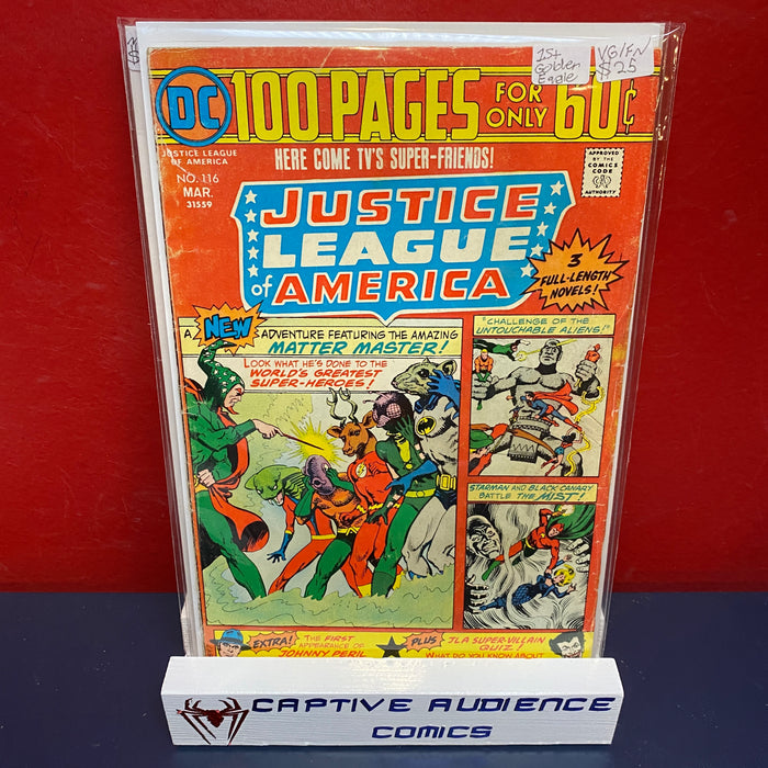 Justice League of America, Vol. 1 #116 - 1st Golden Eagle - VG/FN