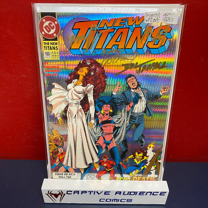 New Titans, The #100 - Signal W/ CoA - NM-