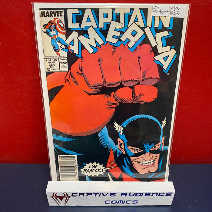 Captain America, Vol. 1 #354 - 1st U.S. Agent - VG/FN