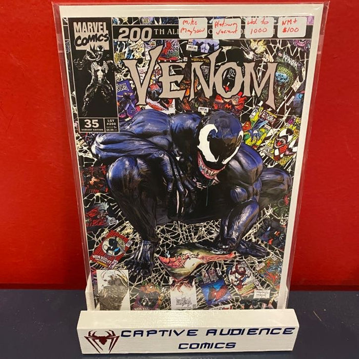 Venom, Vol. 4 #35 - Mike Mayhew - Signed Platinum Variant - Ltd. 1000 - NM+