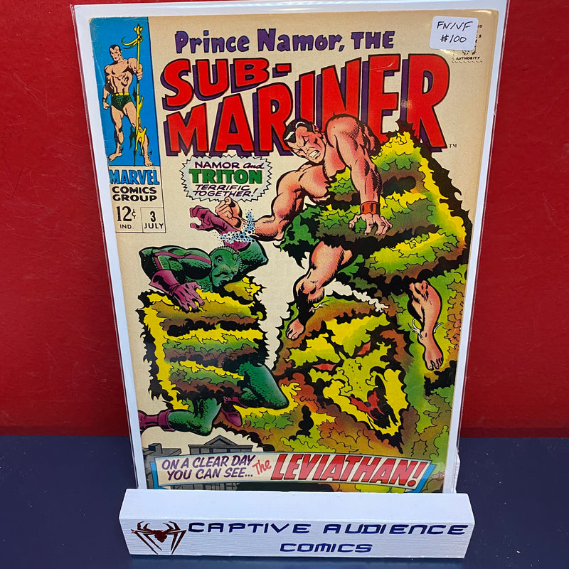 Sub-Mariner, Vol. 1 #3 - FN/VF
