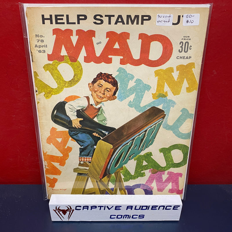 Mad #78 - 30 Cent Variant - GD-