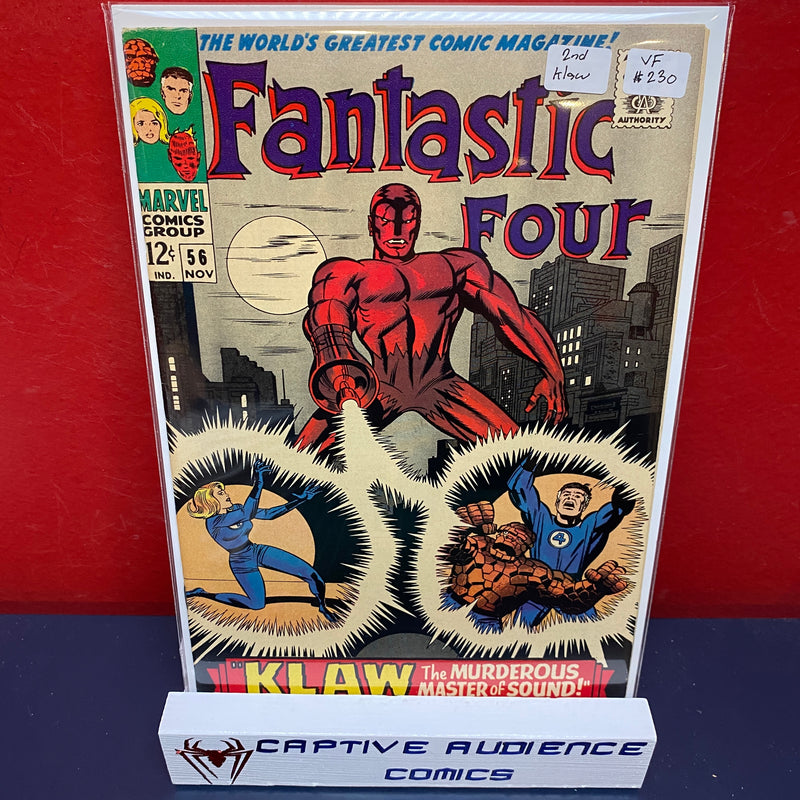 Fantastic Four, Vol. 1 #56 - 2nd Klaw - VF