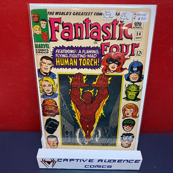 Fantastic Four, Vol. 1 #54 - 3rd Black Panther & 1st John Prester - FN/VF