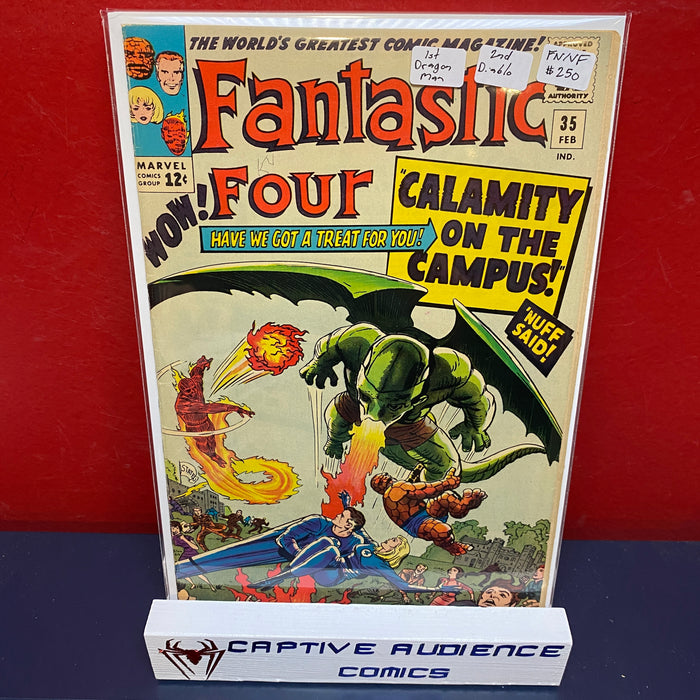 Fantastic Four, Vol. 1 #35 - 1st Dragon Man & 2nd Diablo - FN/VF