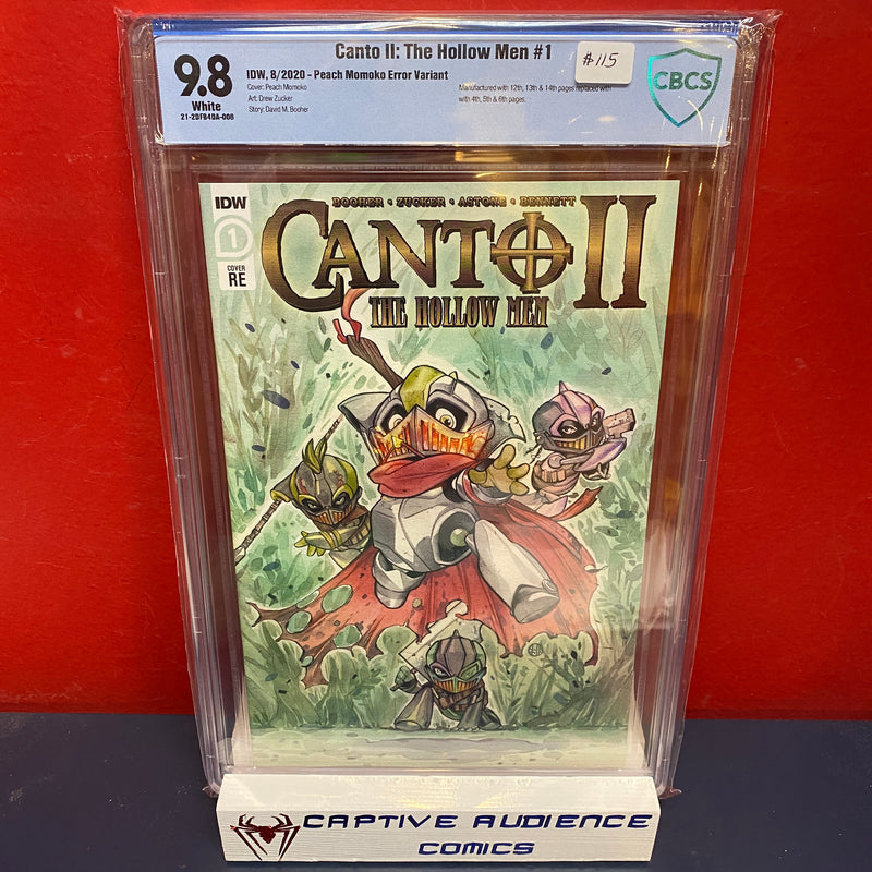 Canto II: The Hollow Men #1 - Peach Momoko Error Variant - CBCS 9.8 (Not CGC)