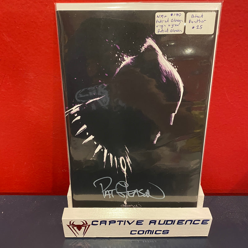 Black Panther, Vol. 7 #25 - Patrick Glesson Virgin - Signed Patrick Glesson - NM+