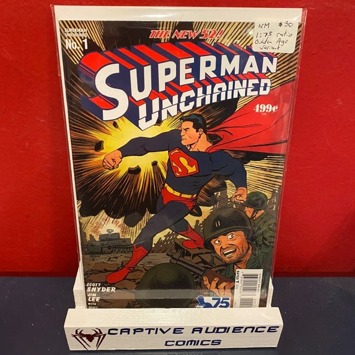 Superman Unchained #1 - 1:75 Ratio Golden Age Variant - NM