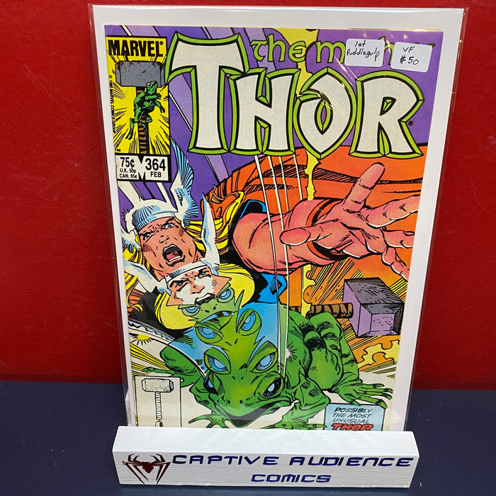 Thor, Vol. 1 #364 - 1st Puddlegulp - VF