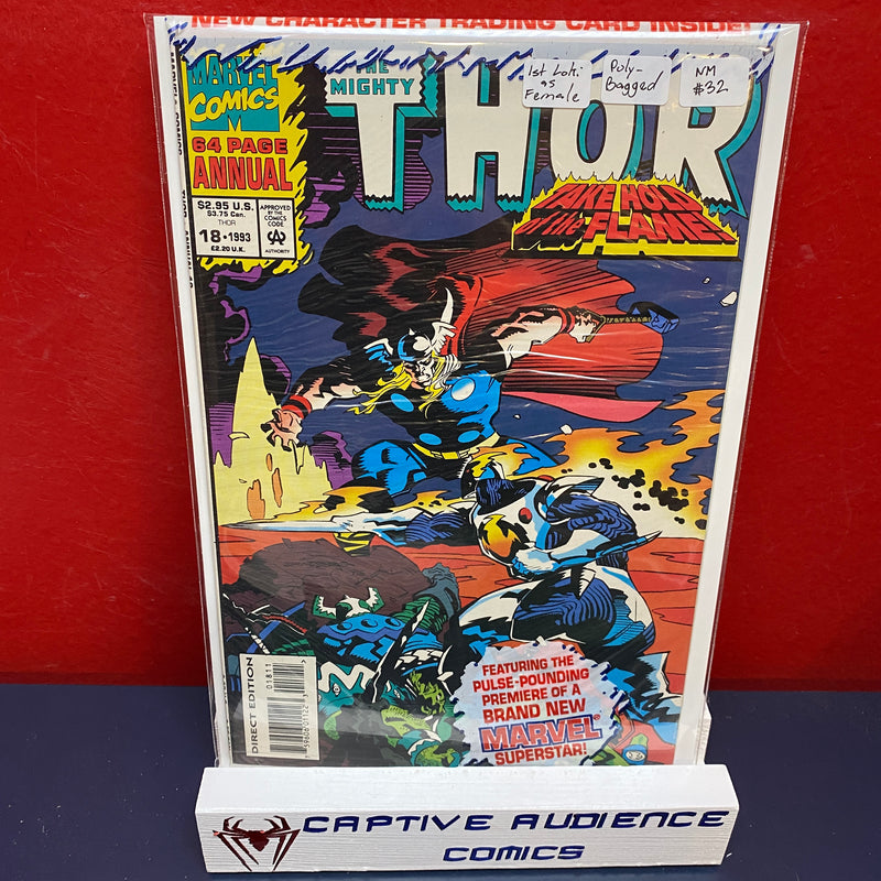 Thor Annual, Vol. 1 #18 - 1st Loki as Female Poly-Bagged - NM