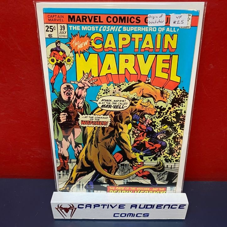 Captain Marvel, Vol. 1 #39 - Origin of Watcher - VF