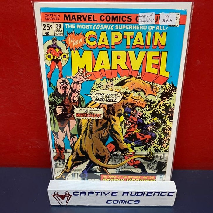 Captain Marvel, Vol. 1 #39 - Origin of Watcher - VF