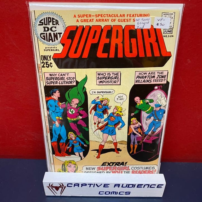 Super DC Giant #24 - 1st Cover General Zod - VF-