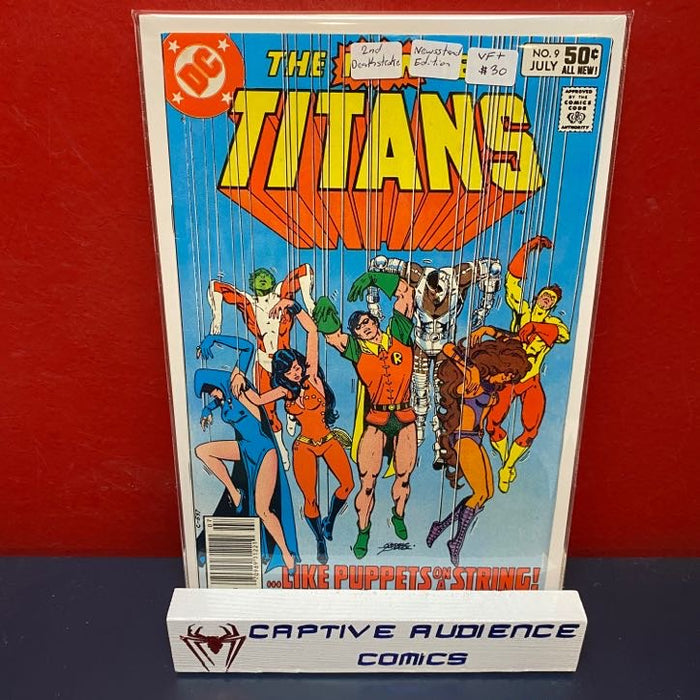 New Teen Titans, The Vol. 1 #9 - 2nd Deathstroke Newsstand - VF+