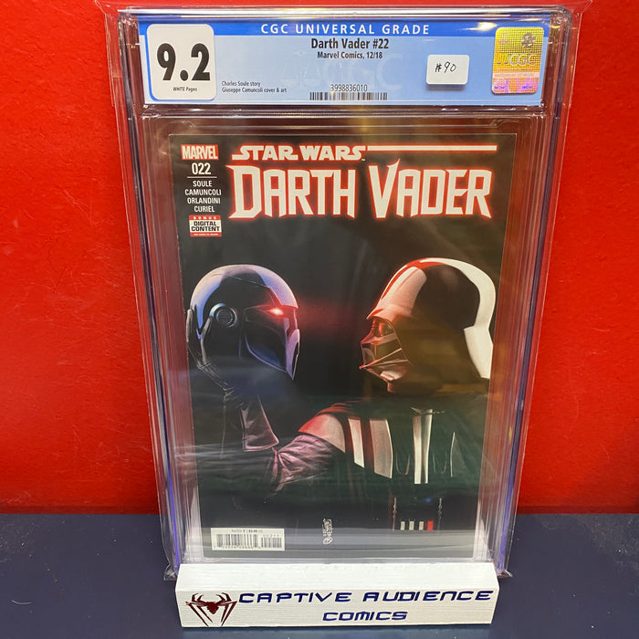 Star Wars: Darth Vader, Vol. 2 #22 - CGC 9.2