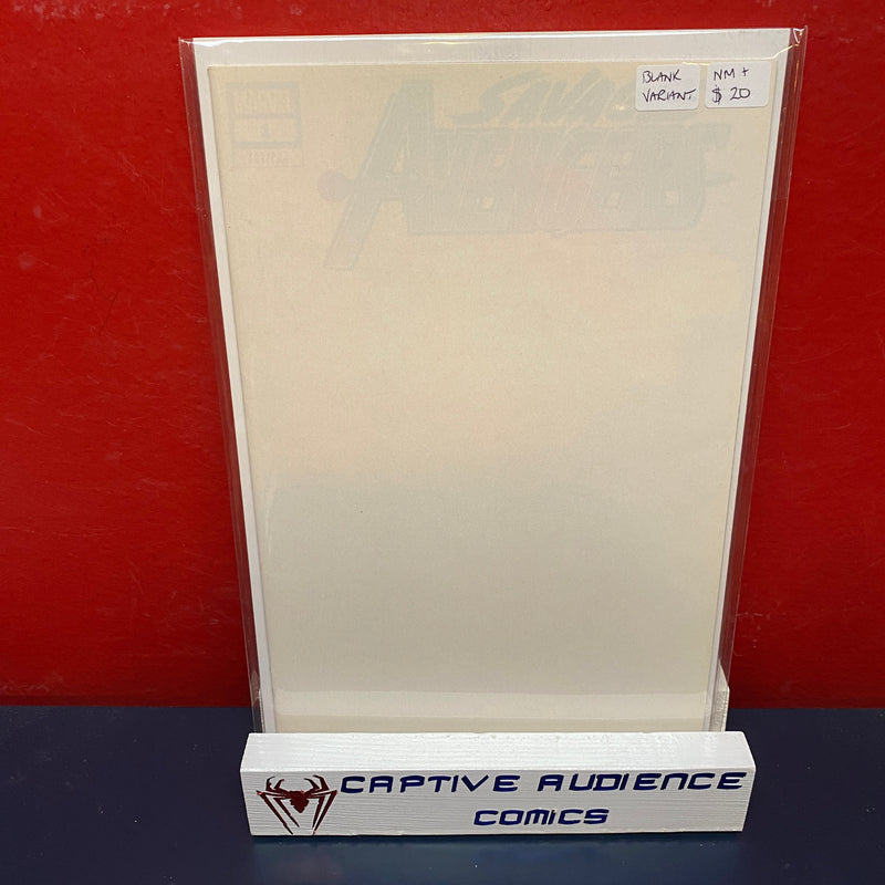 Savage Avengers #1 - Blank Variant - NM+