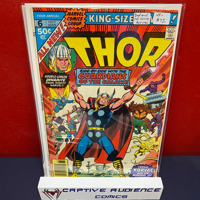 Thor Annual, Vol. 1 #6 - 2nd App and 1st Cover Korvac - VF-