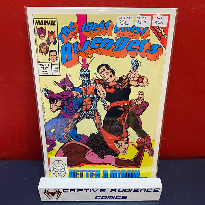 West Coast Avengers, The Vol. 2 #44 - 1st Cameo John Walker as U.S Agent - NM