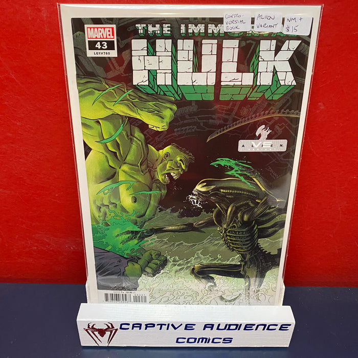 Immortal Hulk, The #43 - Controversial Book - Alien Variant - NM+