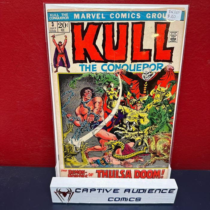 Kull The Conqueror, Vol. 1 #3 - FN/VF