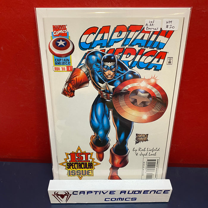 Captain America, Vol. 2 #1 - 1st Rikki Barnes - NM