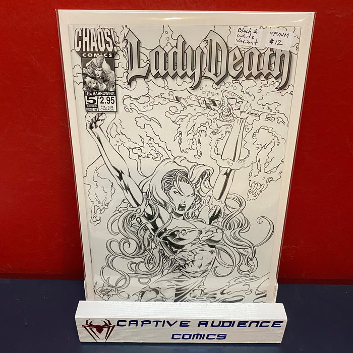 Lady Death: The Harrowing #5 - Black and White Variant - VF/NM