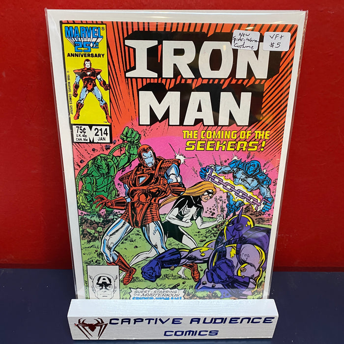 Iron Man, Vol. 1 #214 - New Spider-Woman Costume - VF+