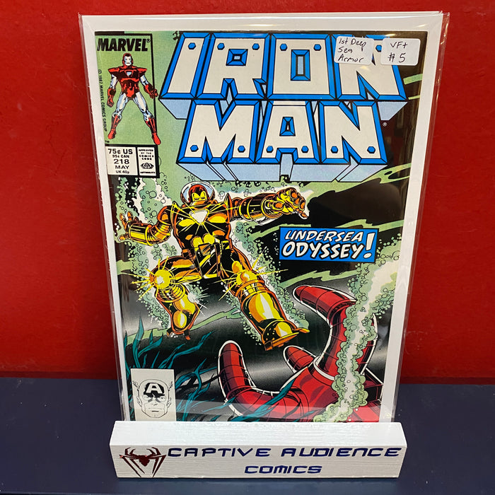 Iron Man, Vol. 1 #218 - 1st Deep Sea Armor - VF+