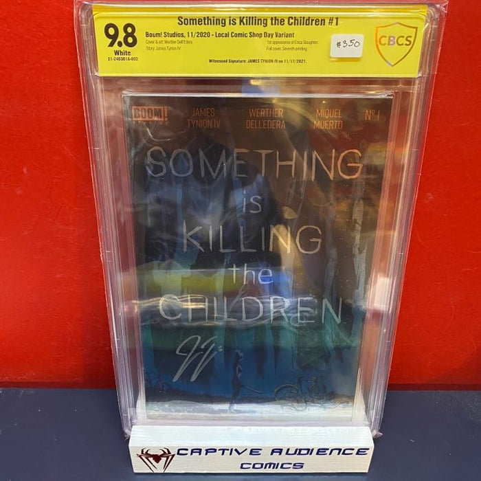 Something is Killing the Children #1 - Foil Variant Signed by James Tynion IV - CBCS 9.8 SS (Not CGC)
