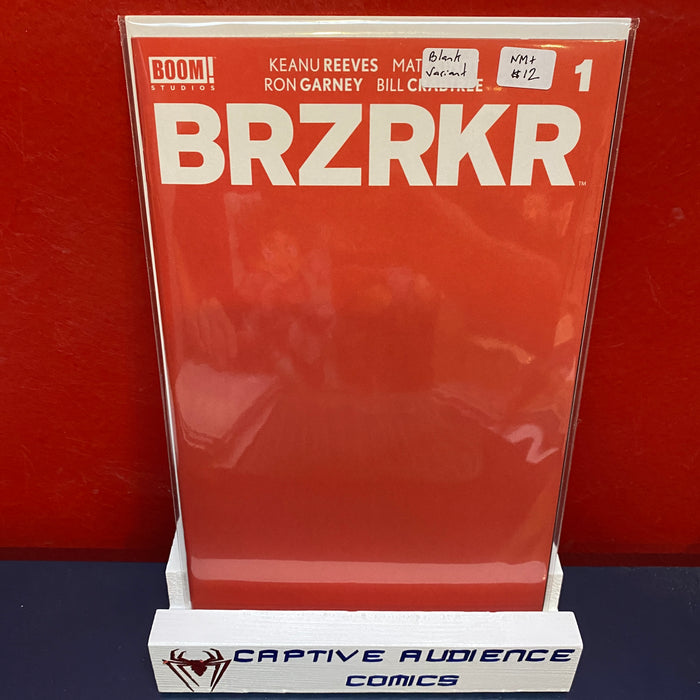 BRZRKR #1 - Blank Variant - NM+