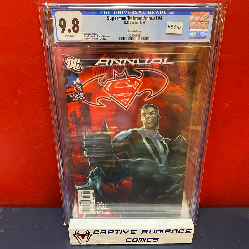 Superman / Batman Annual #4 2nd Print - 1st Batman Beyond in DCU - CGC 9.8