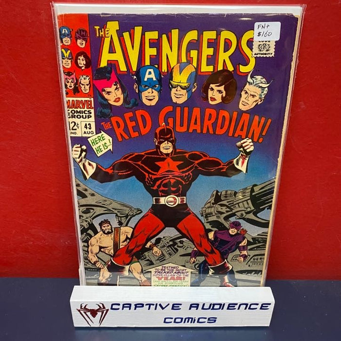 Avengers, The Vol. 1 #43 - 1st Red Guardian - FN+