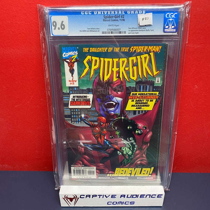 Spider-Girl, Vol. 1 #2 - 1st Darkdevil - CGC 9.6