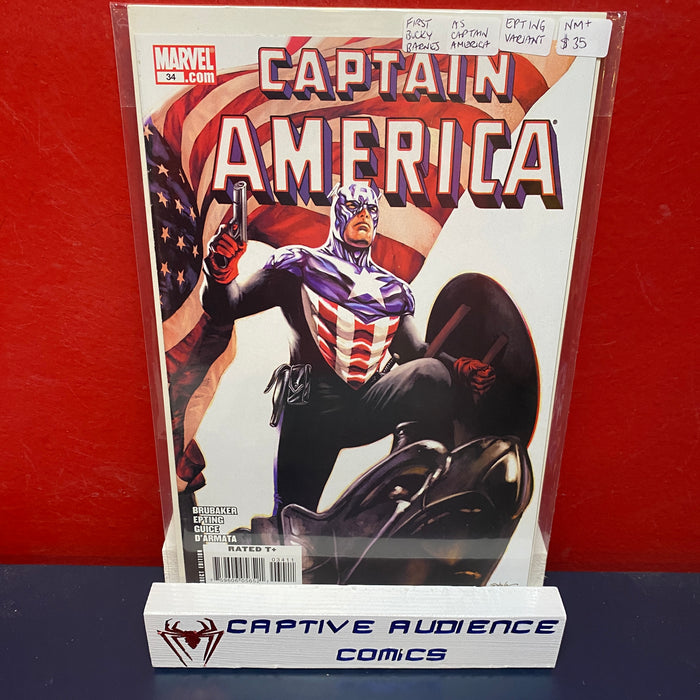 Captain America, Vol. 5 #34 - First Bucky Barnes as Captain America - NM+