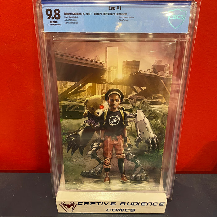 Eve #1 - Outer Limits Boro Exclusive - 1st apperance of Eve Virgin cover - CBCS 9.8 (Not CGC)