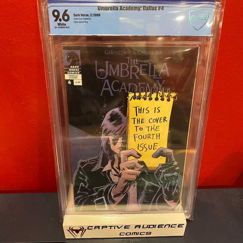 Umbrella Academy: Dallas, The #4 - CBCS 9.6 (Not CGC)