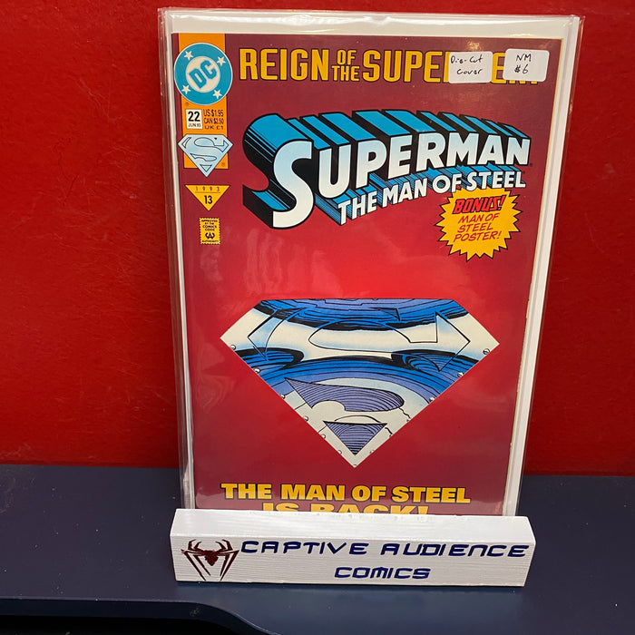 Superman: The Man of Steel #22 - Die-Cut Cover - NM