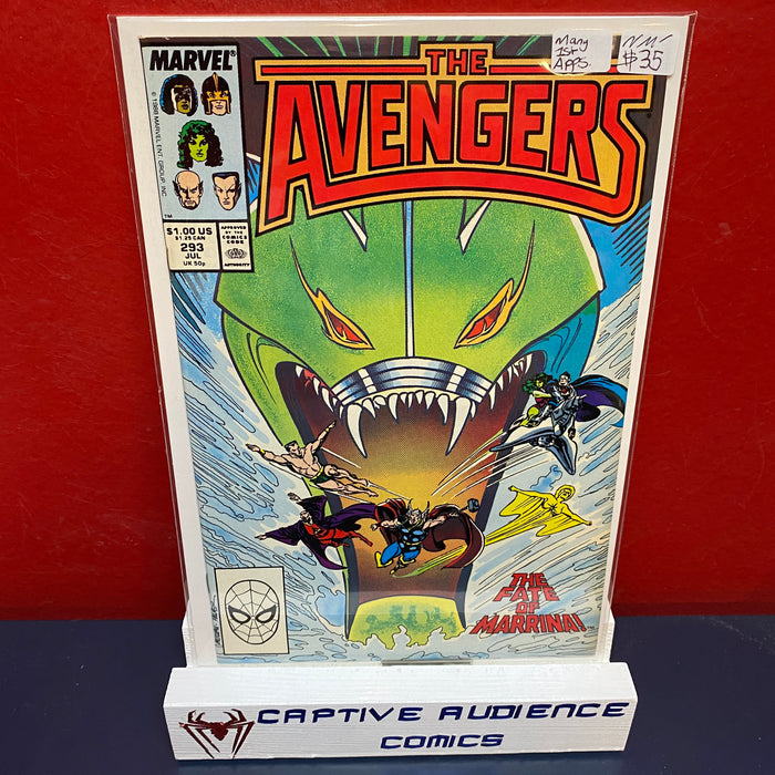 Avengers, The Vol. 1 #293 - Many 1st Apps. - NM-