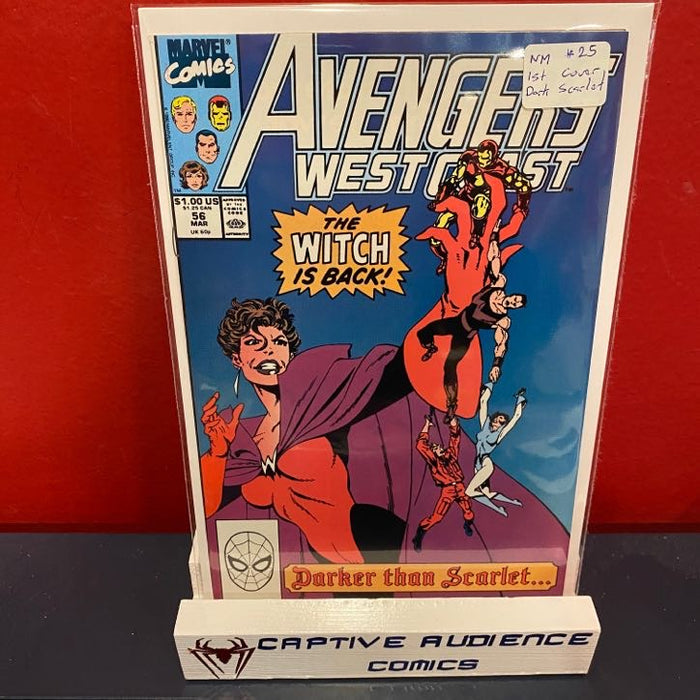 West Coast Avengers, The Vol. 2 #56 - 1st cover dark scarlet - NM