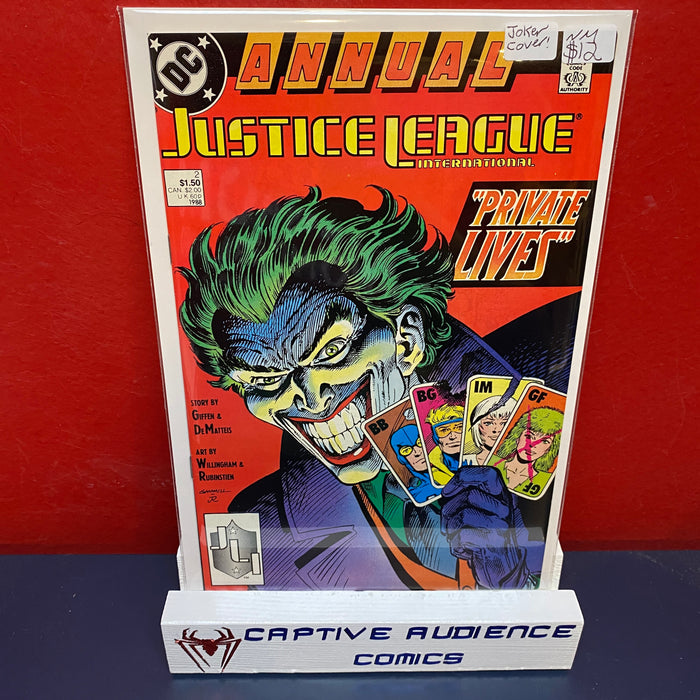 Justice League International Annual #2 - Joker Cover - NM