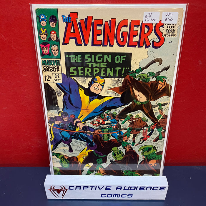 Avengers, The Vol. 1 #32 - 1st Bill Foster - VF-
